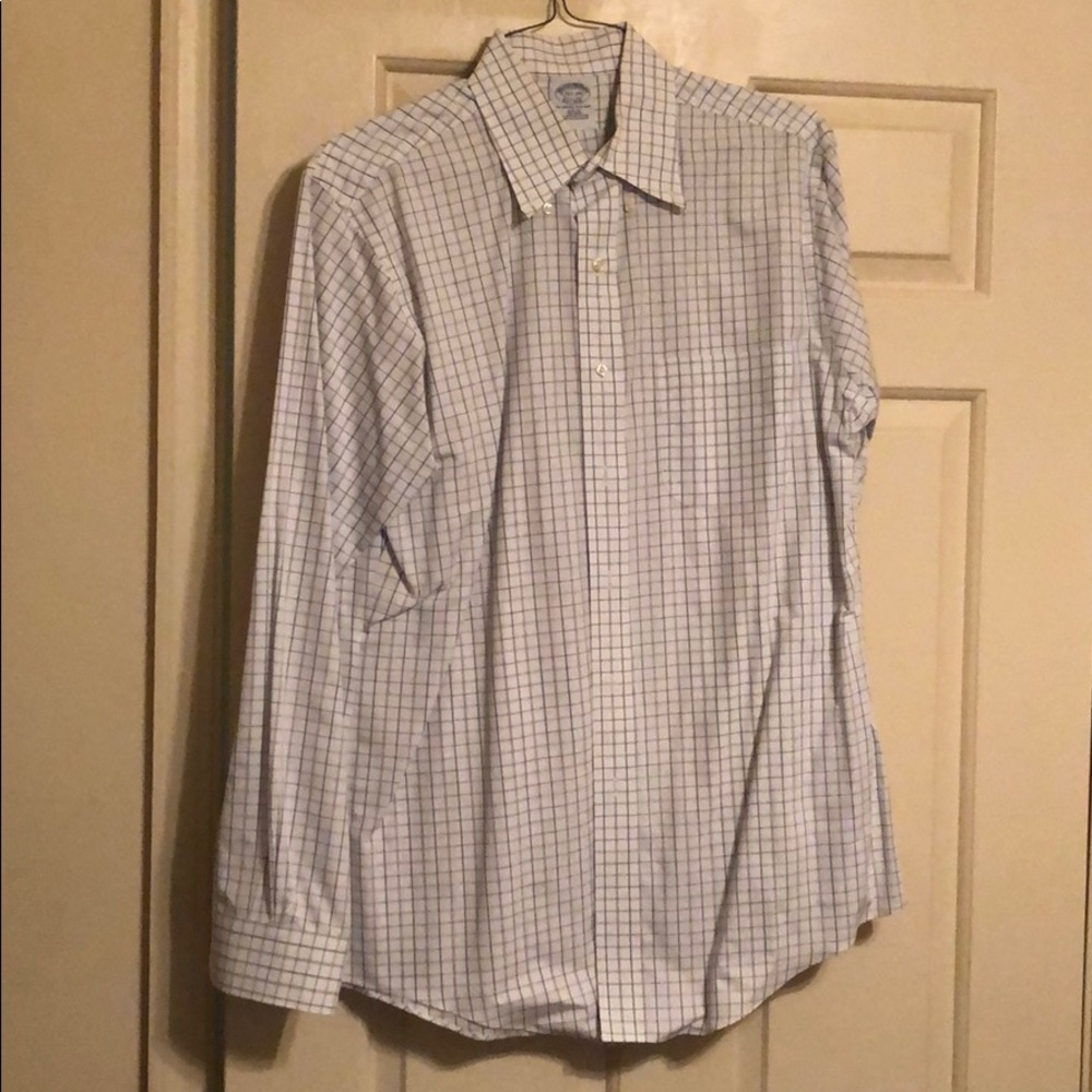 Brooks Brothers Slim Fit blue/purple checked shirt